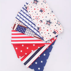 7pcs 25 Cotton Twill Printed Fabric Puppet Doll Cloth Clothing