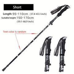2pcs Collapsible Walking Sticks Ultralight Trekking Poles Telescopic Hiking Pole