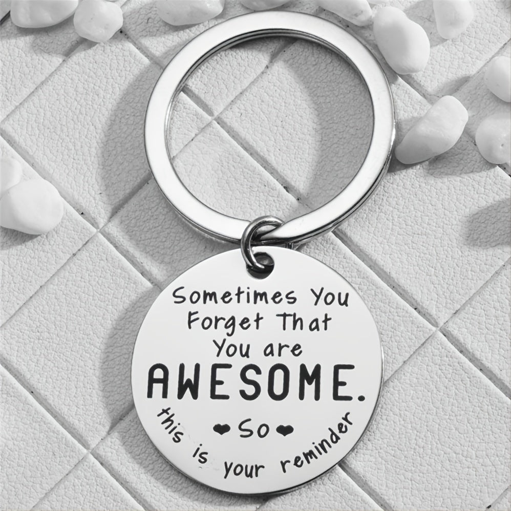Motivational Stainless Steel Keychain Gift Inspirational Jewelry