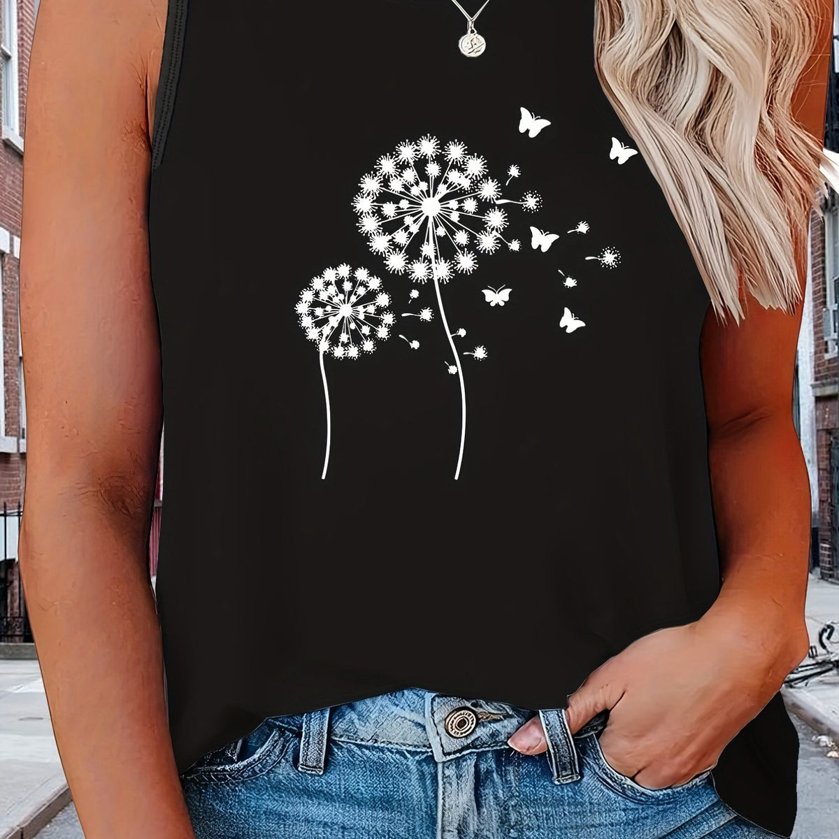  Graphic Print Tank Top for Women