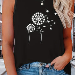  Graphic Print Tank Top for Women