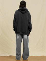 U Print Hoodie For Men With Kangaroo Pocket