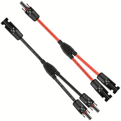 Solar Y Branch Connectors 1 To 2 Parallel Adapter Cable Wire Plug