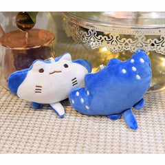 3pcs Devil Fish Ray Plush Soft Stuffed Animals with Expressive Eyes Keychain