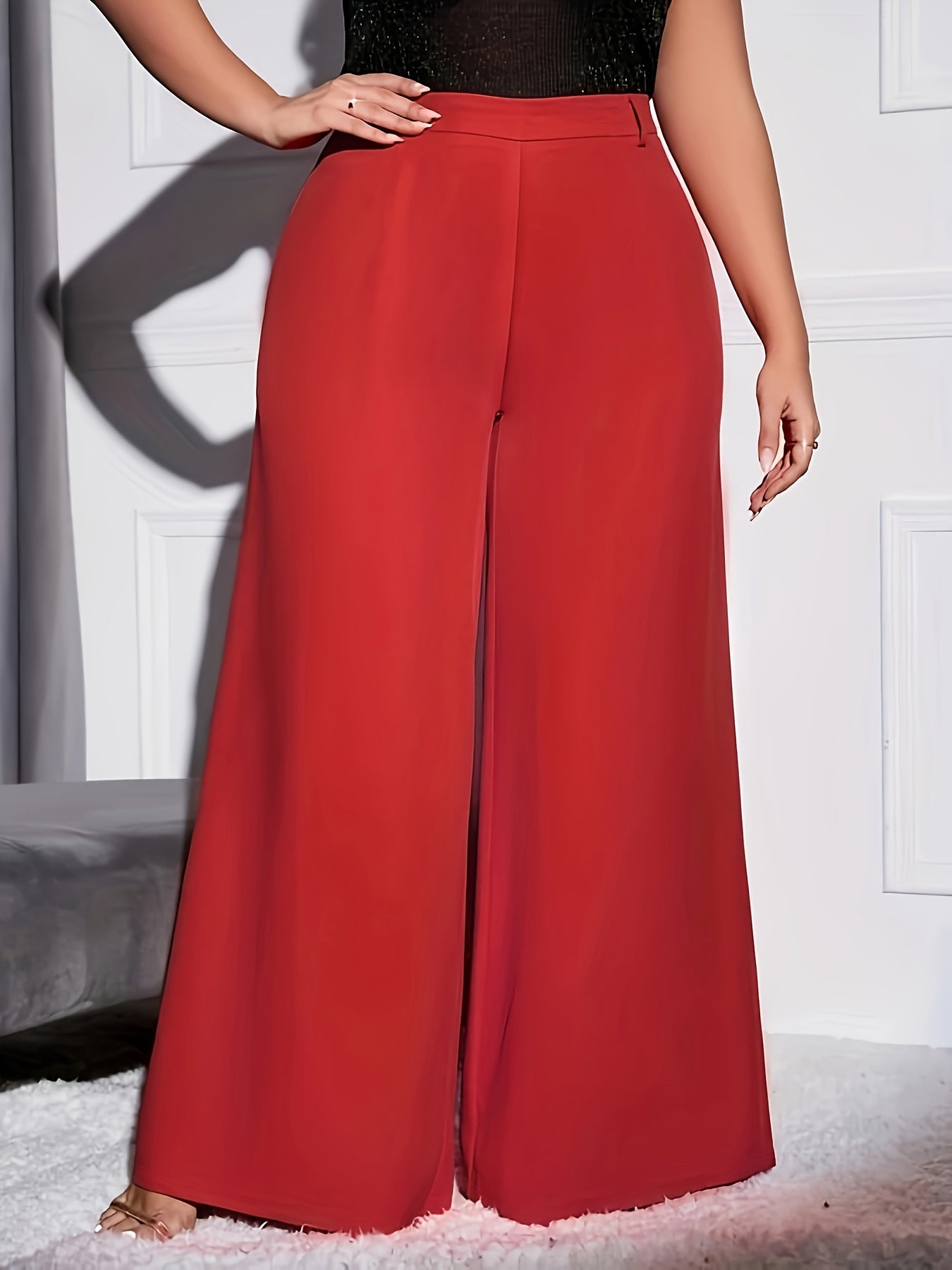  High Waist Wide Leg Pants