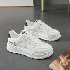 Women's Lace Up Platform Sneakers Low Top Shoes