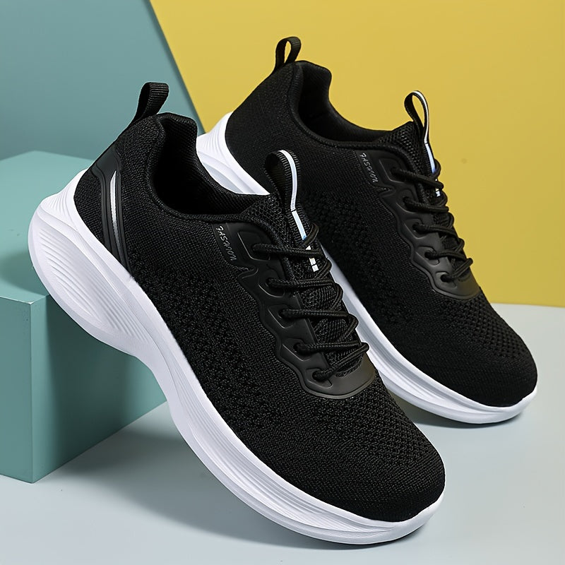 Women's Contrast Running Shoes Lightweight Breathable Sports Sneakers