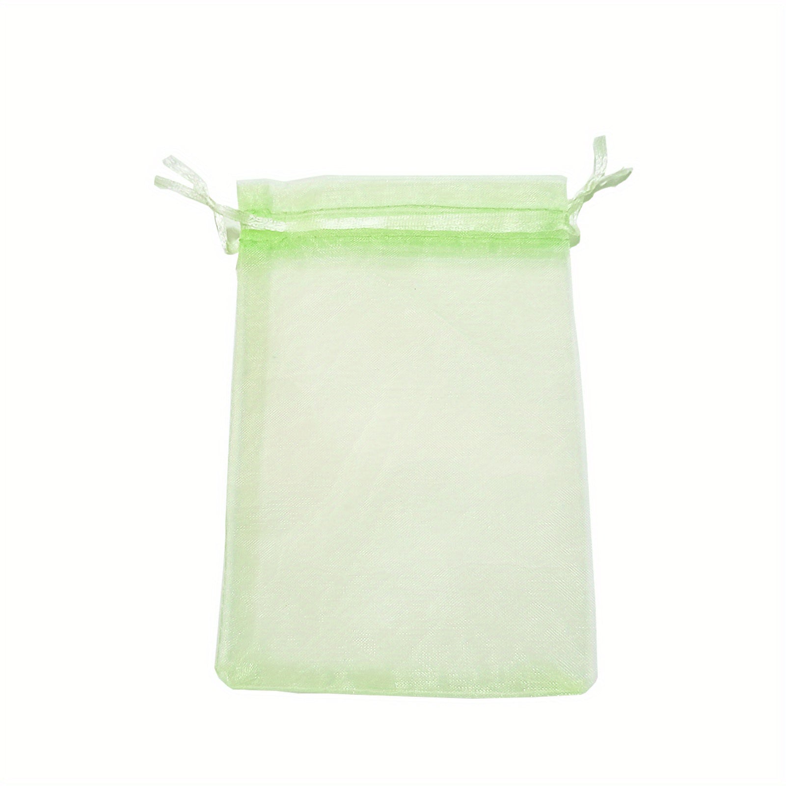 10Pcs Green Fruit Net Bags with Drawstring for Fruit Protection from Pests