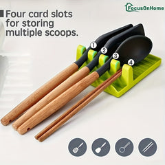 Plastic Kitchenware Holder 4 Card Cooking Utensil Rest