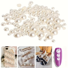 5000pcs 2 16mm Half Round Plastic Flat Pearl for DIY Crafts High Brightness