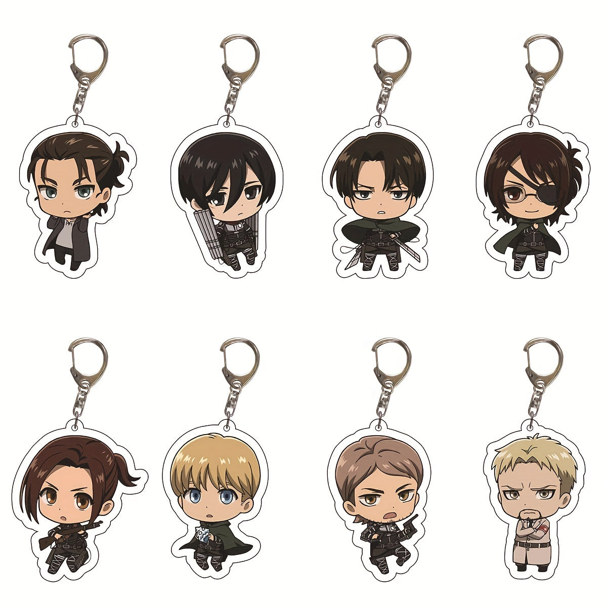 Anime Figure Keychain Acrylic Keyring Bag Accessory Car Pendant 1pc