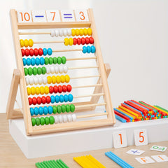 Wooden Abacus Toy for Early Learning Math - Preschool Educational Counting Beads