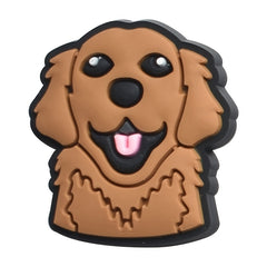 21pcs Dog Pattern Decorative Charms for Clogs Bubble Slides Sandals PVC Shoes