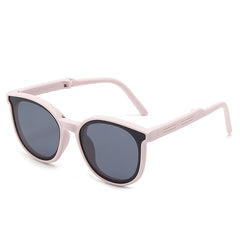 Girl's Polarized Sunglasses Soft Silicone Folding Sunglasses