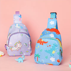 Kids Dino Unicorn Print Crossbody Bag with Coin Purse