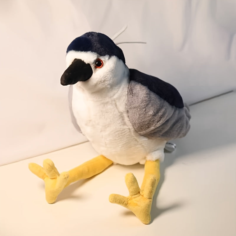 Realistic Nycticorax Plush Toy Soft Stuffed Animal with Details