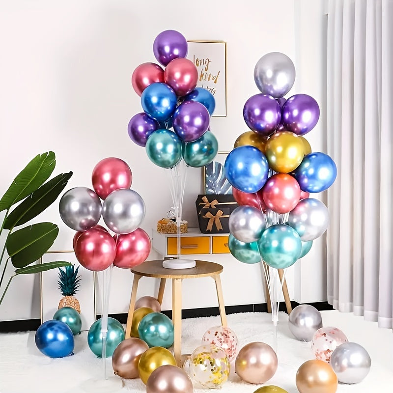 19pcs Tube Balloon Standing Set Balloons Stand Holder for Birthday Party