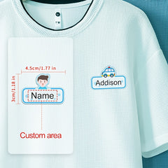 Custom Name Labels for Clothing - Washable & Durable - Set of 48pcs