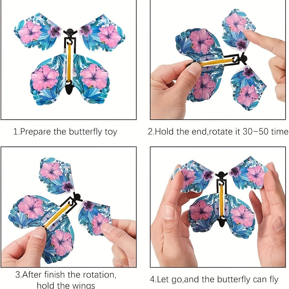 10pcs Flying Magic Butterflies Surprise Party Games Novel Toys
