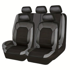 Car Seat Cover Set PU Leather Seat Protection for Most Cars
