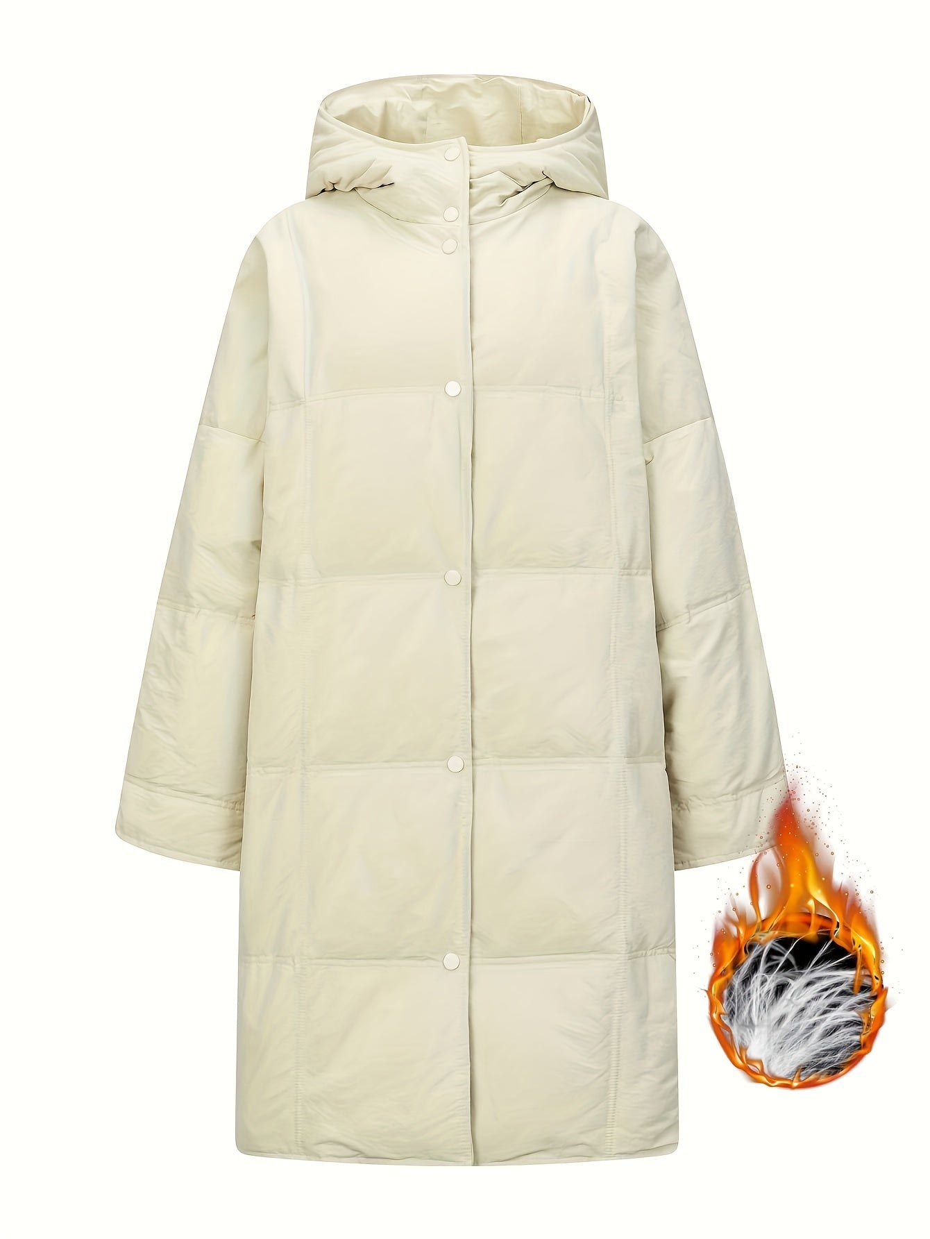 Warm Hooded Down Jacket for Winter Sports