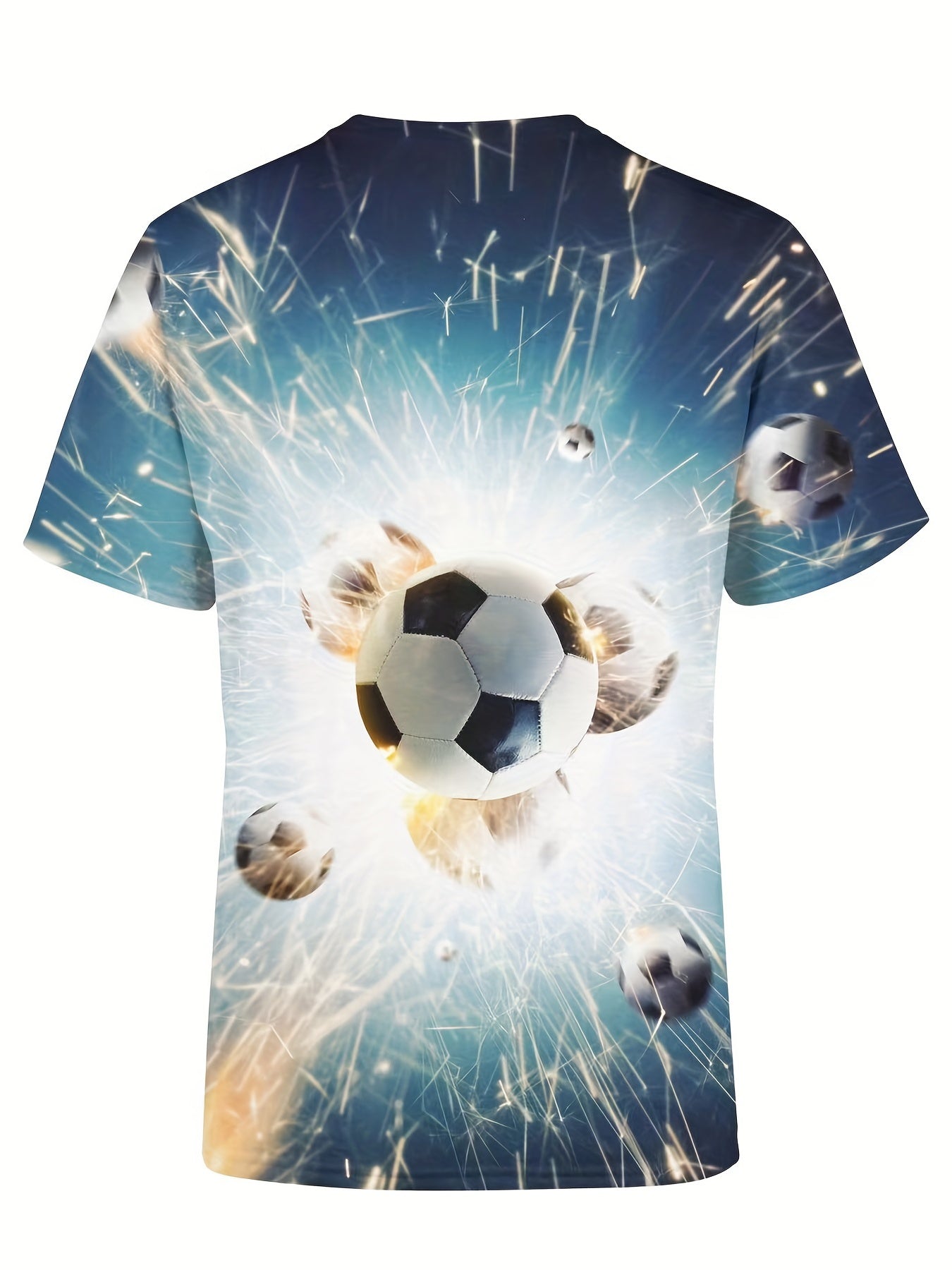 Flying Football 3D T Shirt Kids Short Sleeve Summer Tops