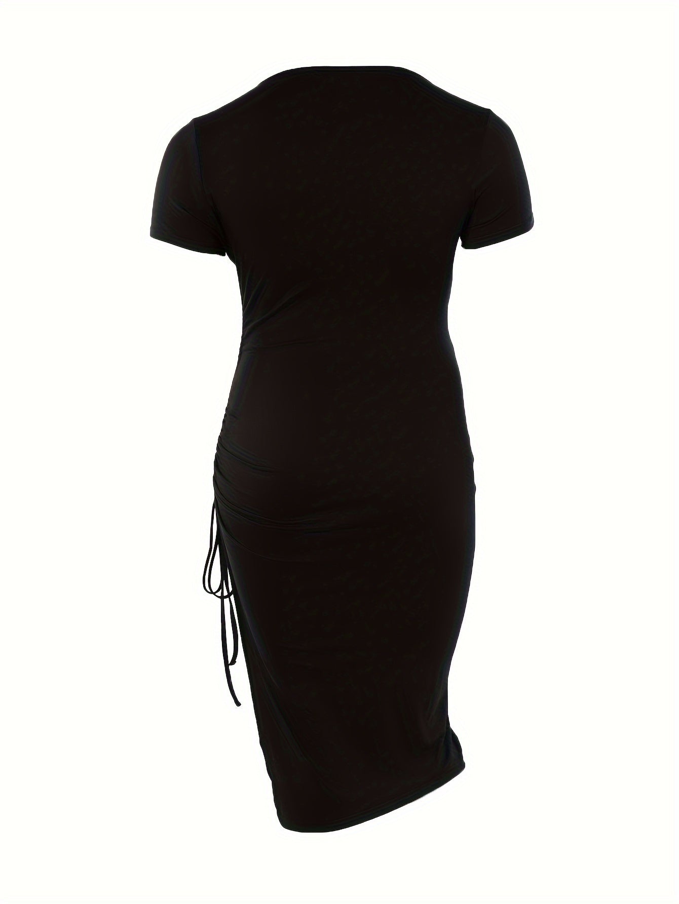  Sexy Dress Women's Plus Cut Out Ruched Dress