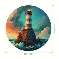 Holiday Round Mouse Pad Non-slip Rubber Base