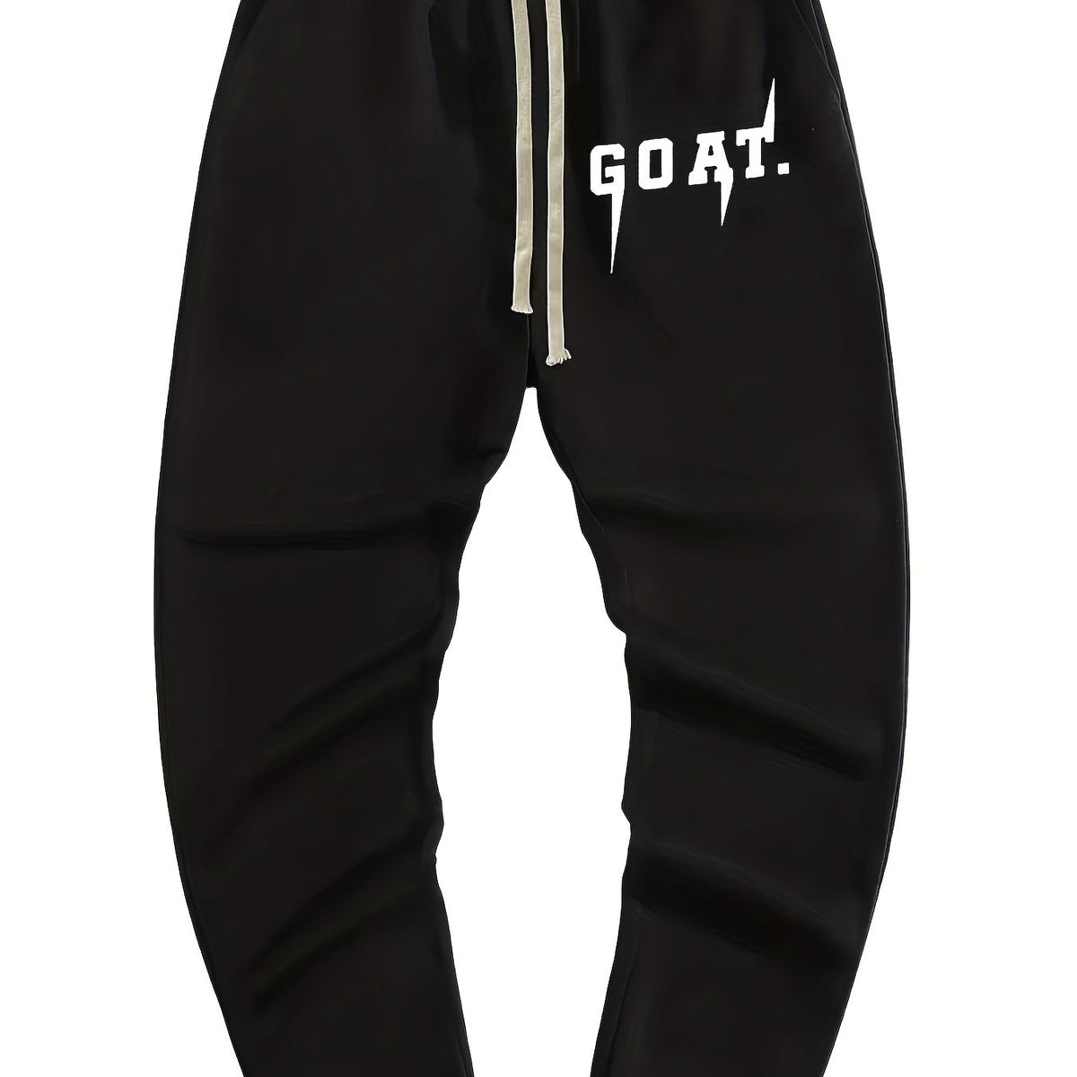 GOAT Print Drawstring Sweatpants Loose Fit Pants Men's Casual Joggers