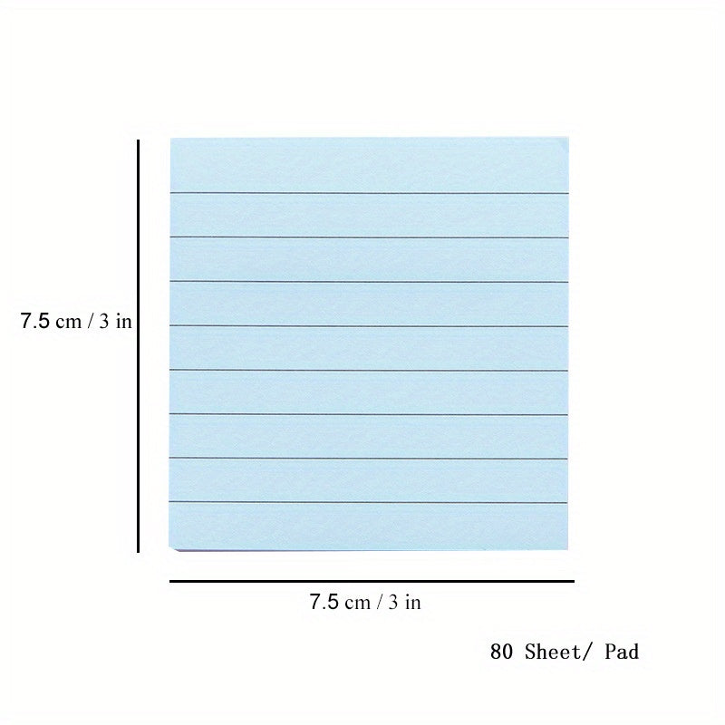 Pastel Sticky Notes 80 Sheets 7.62cmX7 Self Stick Note Pads School Supplies