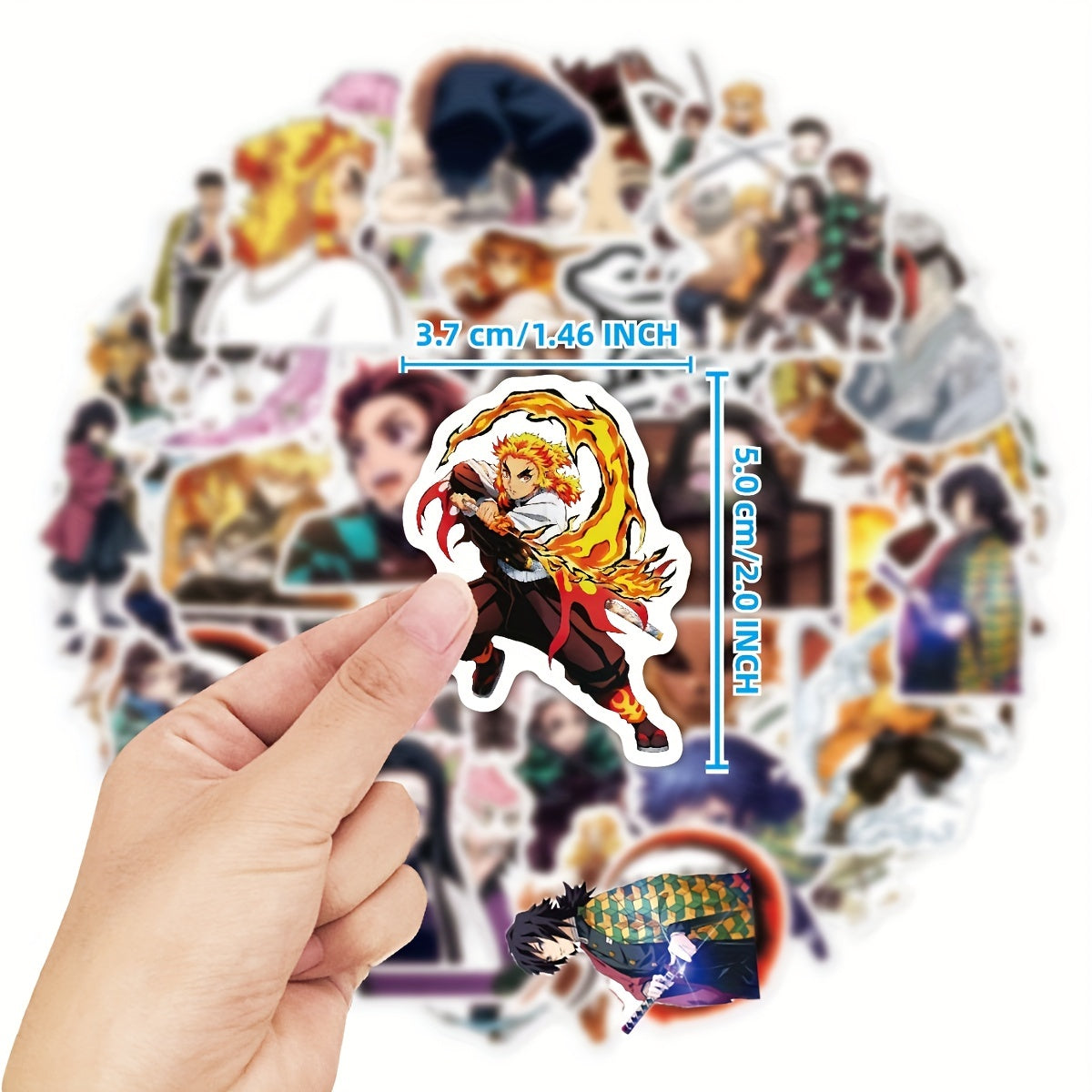 50Pcs Mixed Anime Cartoon Laptop Toy Stickers