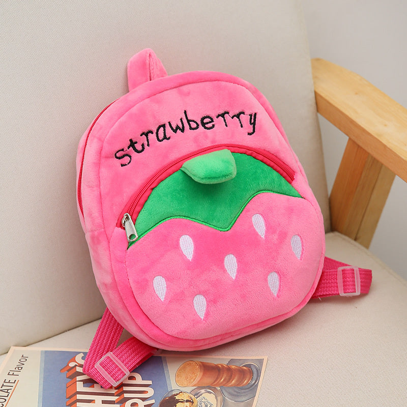 3D Plush Baby Cartoon Backpack for Boys and Girls
