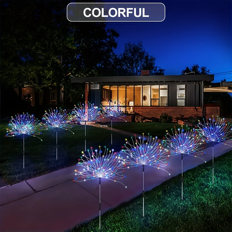 Solar Fireworks Lights for Year & Christmas Decorations