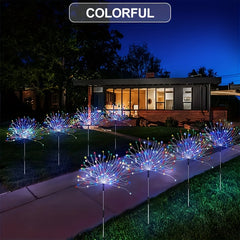 Solar Fireworks Lights for Year & Christmas Decorations