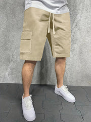 California Coconut Tree Men's Cargo Shorts for Summer Casual Wear