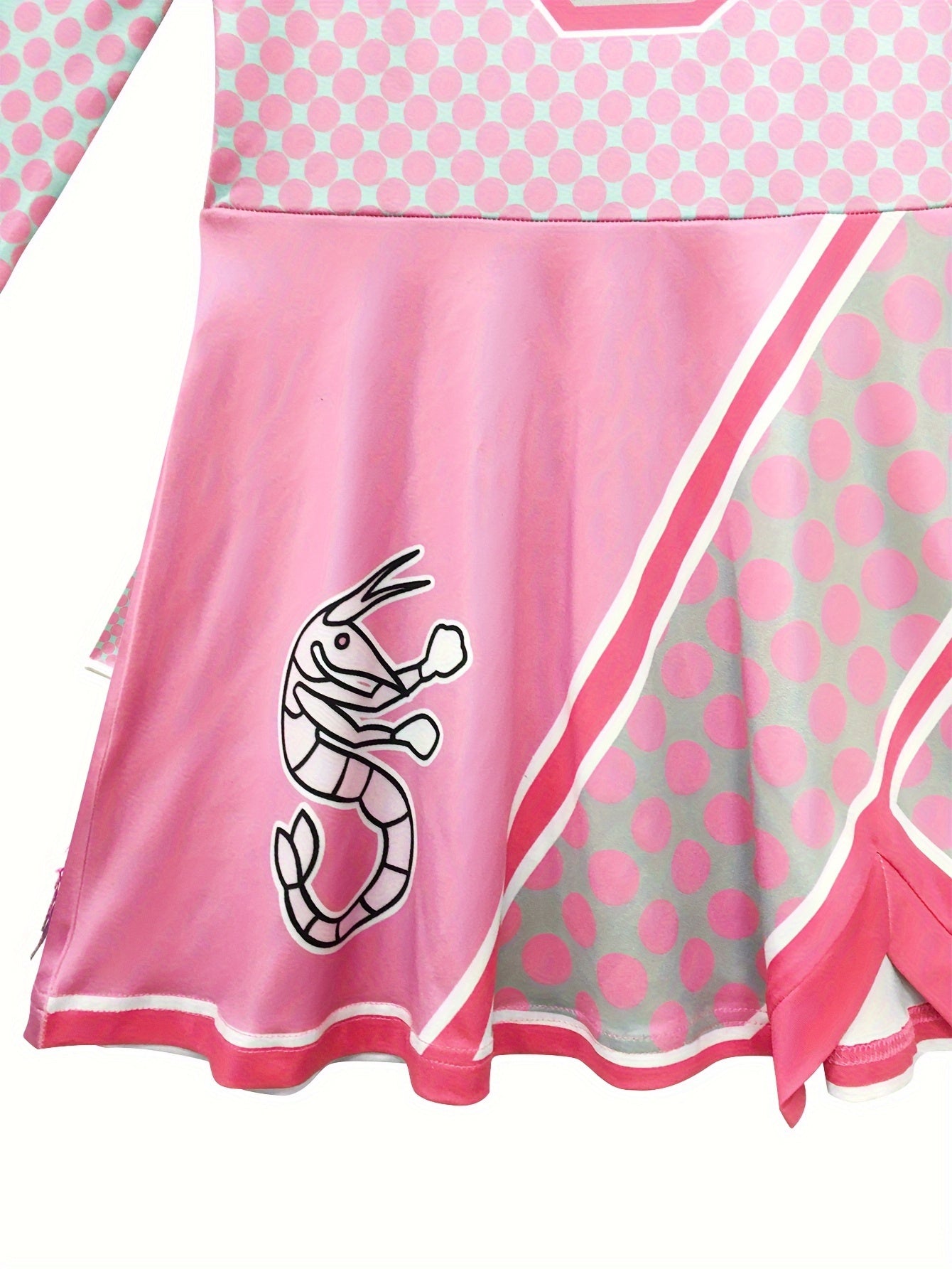 Girls Long Sleeve Cheerleading Dress Set For Sports Performance