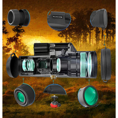 Professional 10x50 Monocular Telescope HD Lens Prism Durable Compact