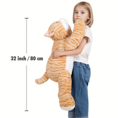 32 Inch Giant Soft Cat Plush Toy - Adorable Cuddle Pillow