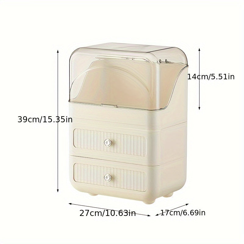 Cosmetic Storage Box Drawer Skincare Lipstick Organizer Dust-proof