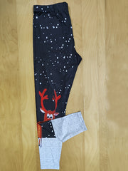  Elk Print High Stretch Skinny Leggings