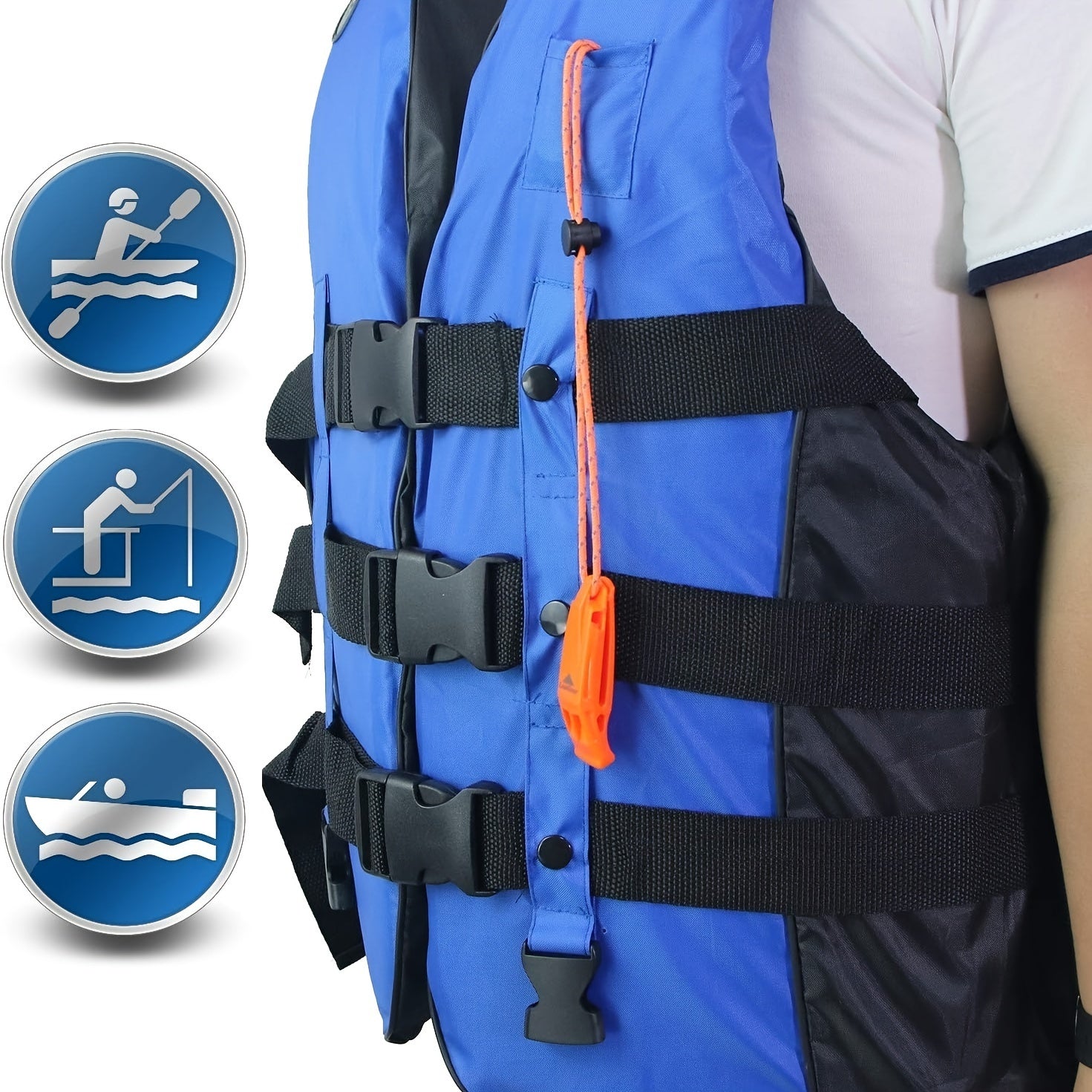 2pcs Emergency Whistle With Lanyard Safety Survival Whistle For Camping Hiking