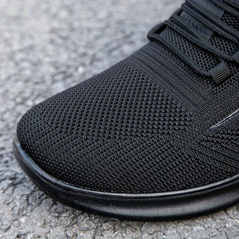 Men's Breathable Running Shoes Comfy Non Slip Lace Up Sneakers