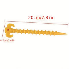 10pcs Plastic Ground Nails for Canopy Tent Outdoor Mountaineering Camping