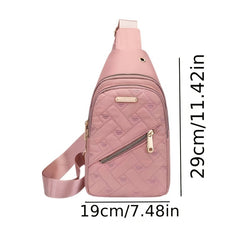 Casual Embroidered Nylon Chest Bag