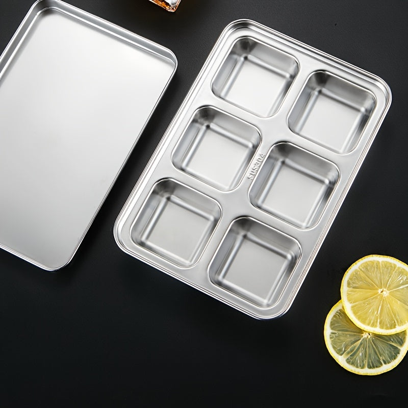 RYBACK Stainless Steel Ice Cube Mold Square Ice Tray with Lid