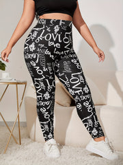  Giraffe Print High Rise Leggings