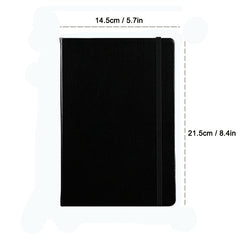 Lined Journal Notebook 200 Pages 5.7 x 8.3 with Elastic Strap
