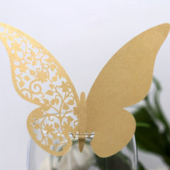 30pcs Laser Cut Butterfly Place Cards for Wedding Party