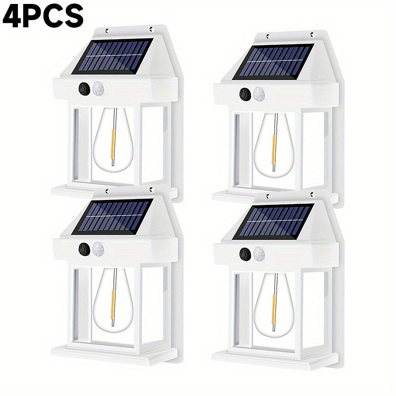 LED Solar Wall Light Motion Sensor Garden Light Dusk To Dawn Outdoor Lighting