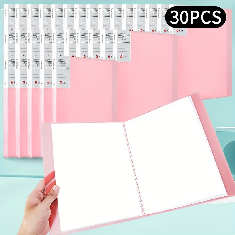 30pcs File Manager Document Organizer Exam Paper Storage Folder